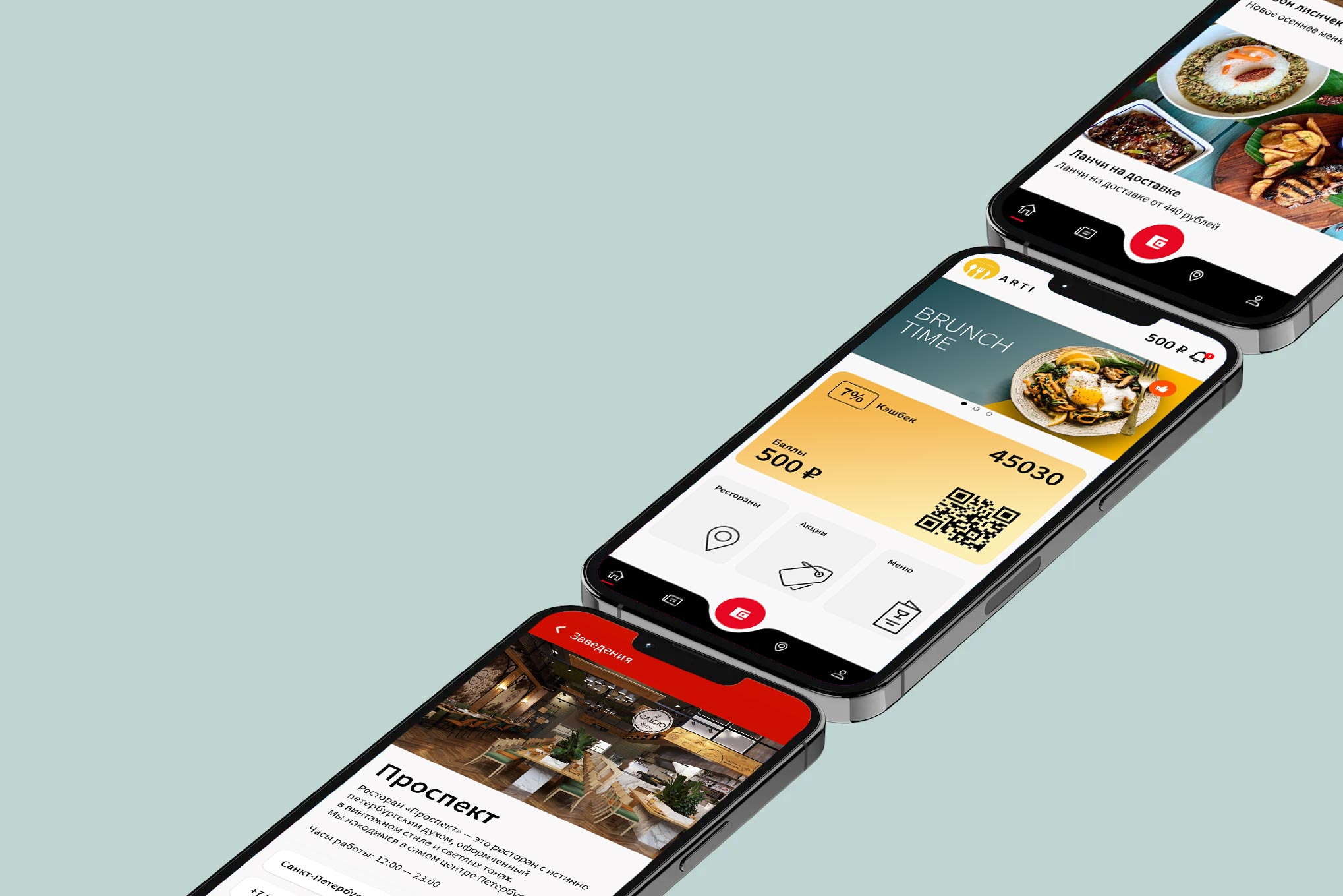 Мобильное приложение для ресторанов и кафе